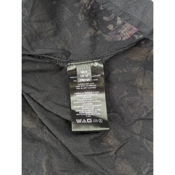 Free People Womens 8 End of the Island Godet Purple Floral High Waist Mini Skirt - Picture 11 of 12